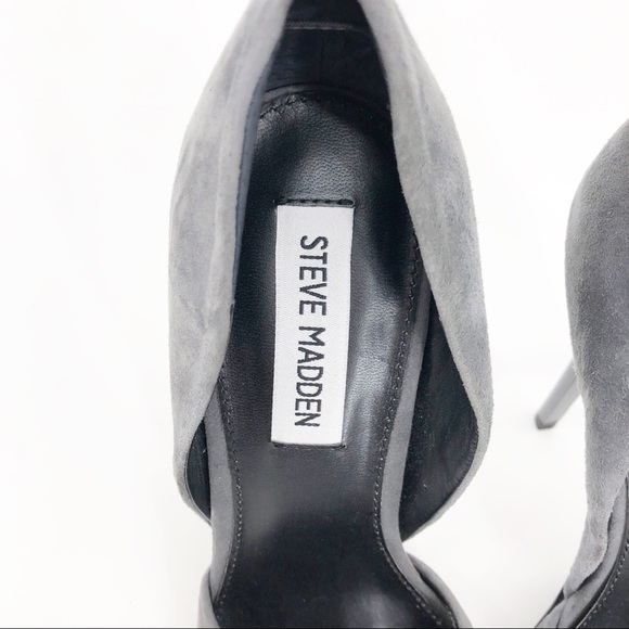 Steve Madden Varcityy' Pointy Toe Pump 8.5 Grey - Picture 4 of 8